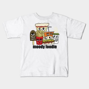 Moody Foodie - Funny Food Kids T-Shirt